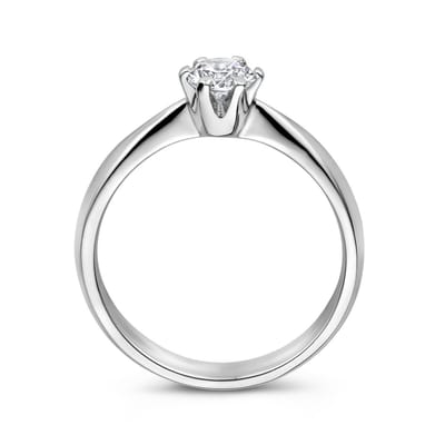 Gerhodineerd Zilver Ring Met Zirkonia 1336759