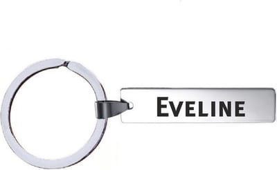 Sleutelhanger Met Naam - Eveline - RVS