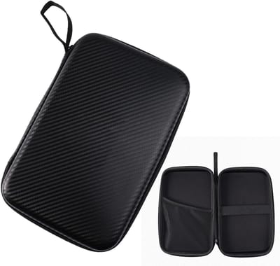 Tafeltennis Bat Hoes - Raket Opbergtas - Sport Training - Waterdicht EVA Materiaal - 29x19.5x5cm - Zwart