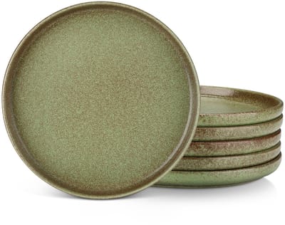 Dailygoods- Dinerborden 10.25" - Set van 6 - Glazen - Diepe Borden - Porselein - Schokbestendig
