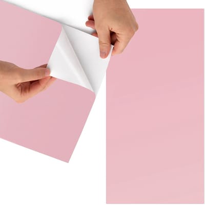 Tulup Meubelfolie - Lichtroze Wrapfolie Keuken - 65x130 cm - Roze Meubelfolie - Meubel Wrap Folie - Minimalist Meubelfolie - Plakfolie Meubels - Keuken decoratie - Achtergronden en patronen