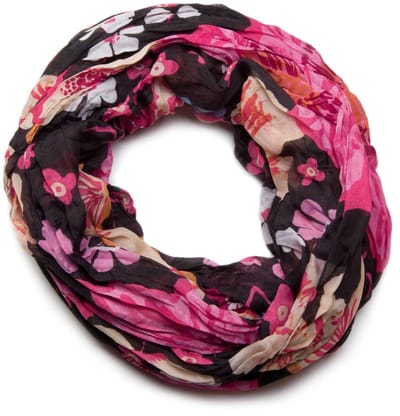 styleBREAKER Bloemen Allover Print Loop Sjaal 01014027