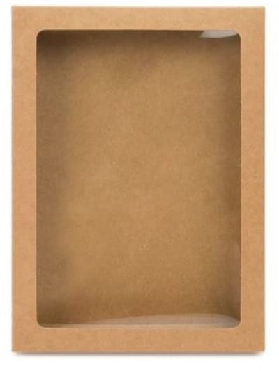 Kraftdoosjes met Venster 13,7x2,2x18,7cm (25 stuks)