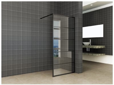 Sanifun inloopdouche Nero 2000 x 1000 NANO