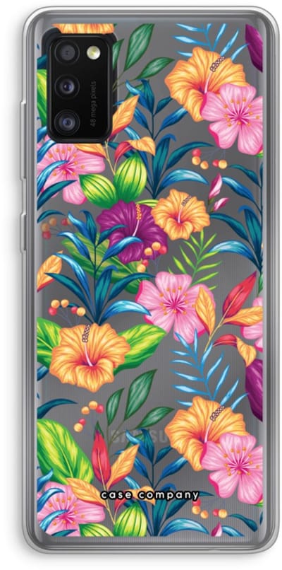 Case Company® - Hoesje geschikt voor Samsung Galaxy A41 hoesje - Tropisch 2 - Soft Cover Telefoonhoesje - Bescherming aan alle Kanten en Schermrand