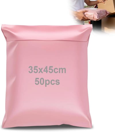 Dailygoods - 50 Stuks Roze Verzendzakken Kleding - Waterafstotende en Ondoorzichtige Verzendzakken