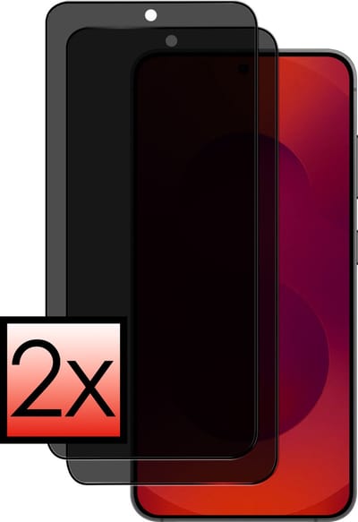 Screenprotector - 2 Stuks - Geschikt voor Samsung Galaxy S25 - Privacy Filter - Beschermglas - Gehard Glas - Tempered Glass - Screen Protector - Anti Spy - Full Display Cover