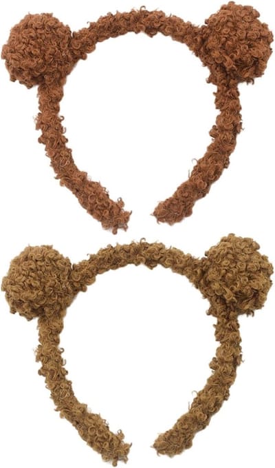 Set van 2 Pluche Haarbanden, Schattige Dieren Hoofdbanden, Creatieve Styling Accessoires voor Feestjes en Cosplay, Perfect voor Kinderen en Volwassenen