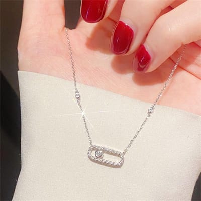 Bracelet ajustable avec fermoir en zircon pour femme, accessoire de mode, simple et tendance, idéal pour les fêtes, idée cadeau white