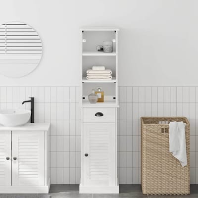 vidaXL - Badkamermeubel - Set - VIGO - 2 - st - Wit - en - Antiek - Wit - 37 - x - 34 - x - 150 - cm