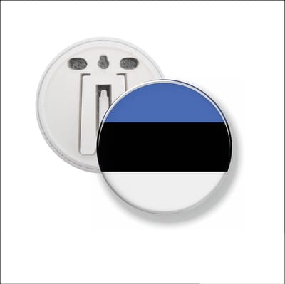 Button Met Clip 58 MM - Vlag Estland