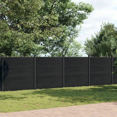 vidaXL - Schuttingpaneel - 1218x186 - cm - HKC - grijs