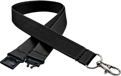 30 stuks Sleutelhangers met Karabijnhaak - Zwart - 20mm - Kwaliteit Lanyard Set