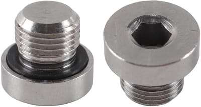 Ausi 6 stuks afsluitpluggen, 1/8 inch metalen afdichtpluggen met rubberen afdichting, voor het afdichten van buizen, waterleidingen en voor veelzijdige toepassingen in de industrie