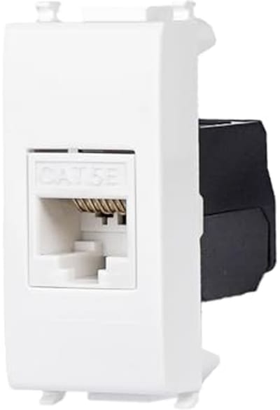 RJ45 UTP Data-aansluiting 180 graden CAT.5e, Gereedschapsloos Krimpen met Adapter voor Platen en Houders
