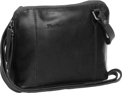 The Chesterfield Brand River Leren Crossbody Schoudertas - Zwart