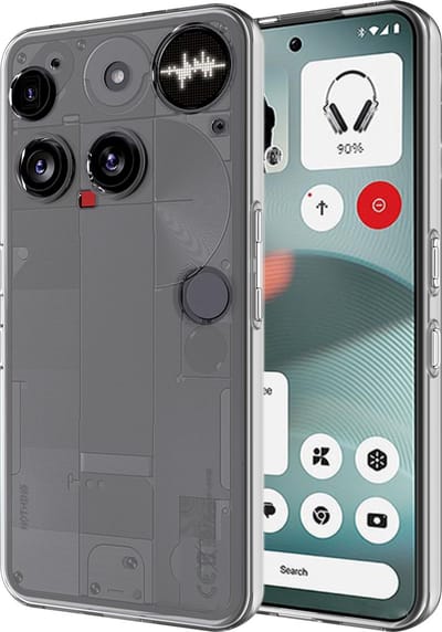 Cazy hoesje geschikt voor Nothing Phone (3) Hoesje Siliconen - Flexibele Case - Transparant