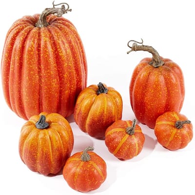 7/8 Stuks Herfst Oogst Kunstmatige Pompoenen Grote Nep Simulatie Pompoen Thanksgiving Realistische Herfst Herfst Decoraties voor Huis