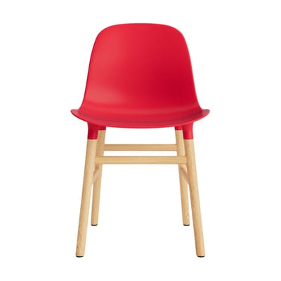 Normann Copenhagen Form stoel met houten frame - NormannCopenhagenFormBrightRed - eiken