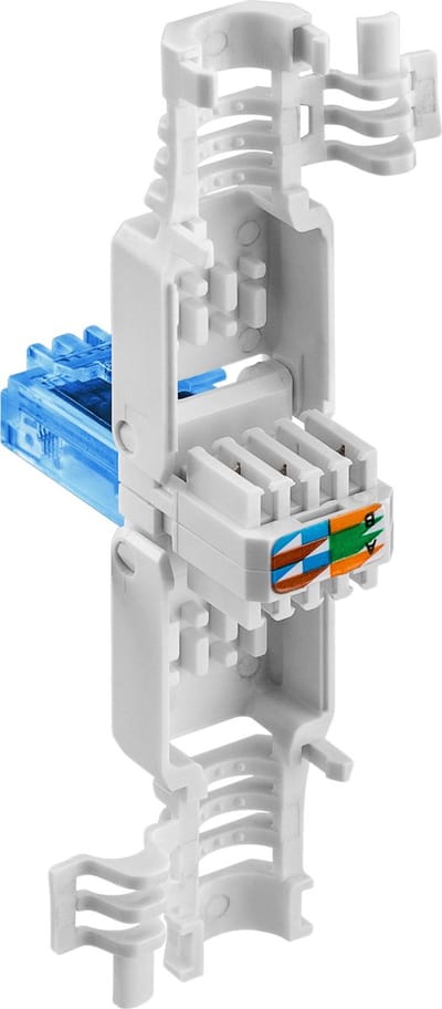 RJ45 toolless connector voor U/UTP CAT6a netwerkkabel - per stuk