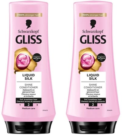 Gliss Kur Conditioner - Liquid Silk - 2 x 200 ml