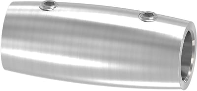 Roestvrijstalen Koppelstuk - Connector Staaf V2A Koppeling - Bevestigen van Staven - Met Stelschroeven - Ø 12mm - Zilverkleurig