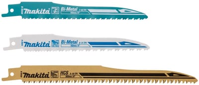 Makita B-13677 Jigsaw/Scroll Saw/Reciprocating Saw Blade - 3 Pcs