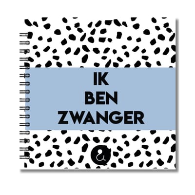 Invulboek zwangerschap | Ik ben zwanger | Dots Blauw