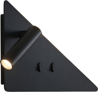 Kosilum - B - Wandlamp - Zwart - Metaal, acryl en aluminium