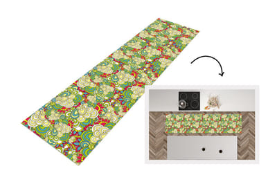 Keukenloper - Loper keuken - Patronen - Bloemen - Lente - 200x50 cm - Keukenloper vinyl