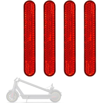 4 STUKS zelfklevende nachtreflecterende stickers elektrische scooter waarschuwingsstrips compatibel met G30