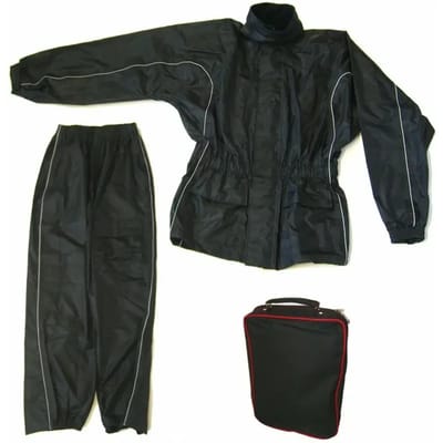 Zwarte motorfiets regenkleding Brazoline labrador