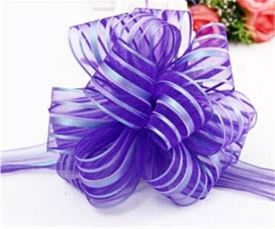 Strikken Set - Decoratie Lint - Cadeau Verpakken - Eenvoudig te Gebruiken - 50 Stuks - Paars