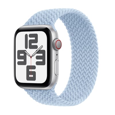 Gevlochten solobandje voor de Apple Watch | 38/40/41/42 mm - Maat 9 - Light Blue