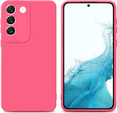 Cadorabo Hoesje geschikt voor Samsung Galaxy S22 in FLUID ROOD - Beschermhoes gemaakt van flexibel TPU silicone Cover Fluid Case