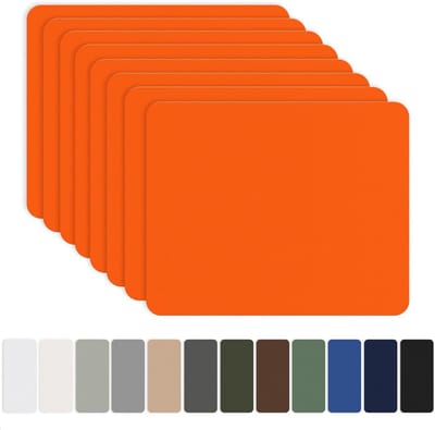 Reparatie patches - Zelfklevend textiel - Snelle herstelklus - Waterdicht en duurzaam - 20x15cm per stuk - Oranje