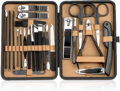 Pincet-set en nagelknipper set met 24 stuks voor precisiewerk en persoonlijke verzorging