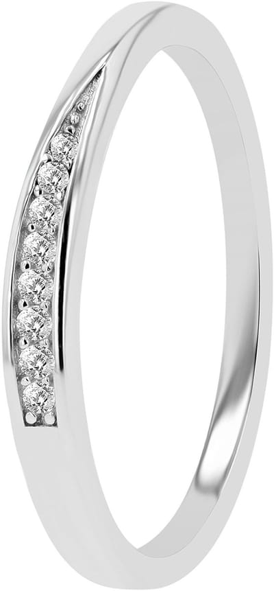 AKZENT Akzent damesring "Shona" van 925 Sterlingzilver, gerhodineerd, duurzaam, Gr. 52-58