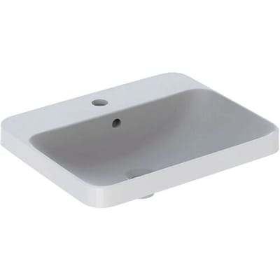 Geberit VariForm built-in washbasin, rectangular, with tap hole bench 500.741.01.2