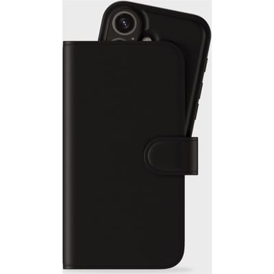 Wallet Case Magnet Black iPhone 16 Plus