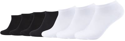 camano, Sneakersokken, ca-soft, GOTS-gecertificeerd, biologisch katoen, unisex sokken, 7-pack, zonder elastiek, drukvrije boord, verstevigde hiel, met de hand geketteerde teen, comfortabel, duurzaam, zachte sneakersokken.