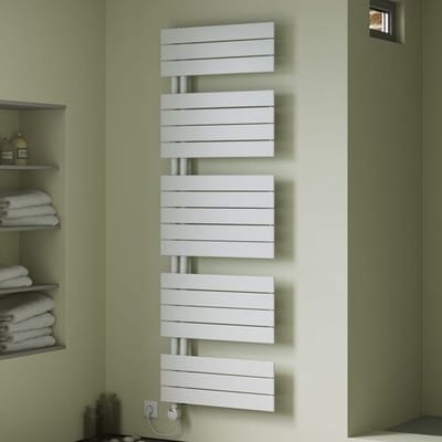 Megabad Profi Collection Plan Open E bathroom radiator 60 x 74.5 cm, purely electric, towel opening on the right, heating element type 4