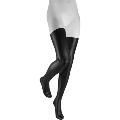 Rimba - Latex Kousen - zwart - maat S