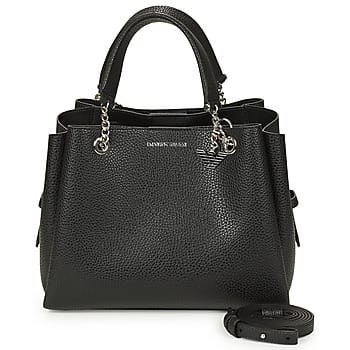 Emporio Armani Sac cabas en cuir avec logo pour femme Sacs cabas Noir Y3D159-YFN6E-81386 Shopping Bag Set(Basic Set+Shopping Bag) black