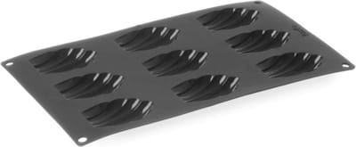 HENDI Siliconen madeleinevorm – anti-aanbak – vaatwasser- en ovenbestendig – 70x47x17 mm
