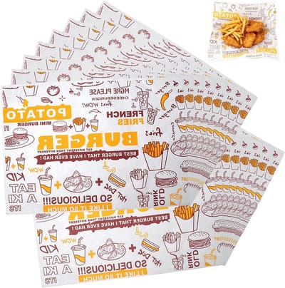 100 vellen kaaspapier 26 x 36 cm - Voedselwaspapier voor brood, sandwiches en snacks