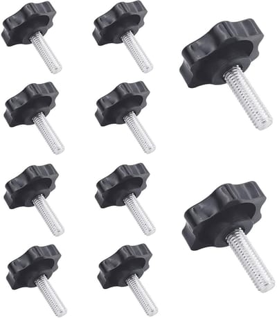 M8 x 25mm Knurled Schroeven - 10 Stuks Sterkop Gripknoppen voor Bevestiging en Machine Sluitingen