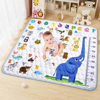 Zachte en Dikke Baby Speelmat 127 x 127 cm, Vouwbare Antislip Kruikmat voor Kinderen, Ideaal voor Spelen op de Vloer