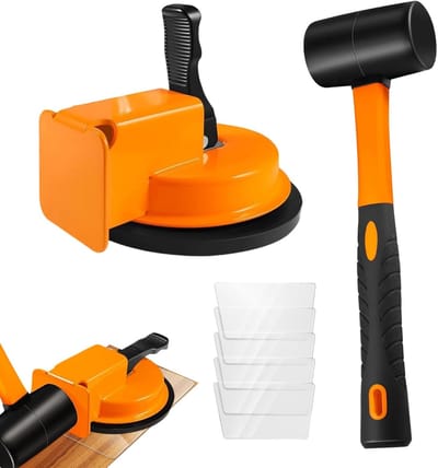 Vloer Voeg Reparatie - Vloercompensatie Set - Vloeren Leggen - Met Kleefpads - 12 cm - Metaal