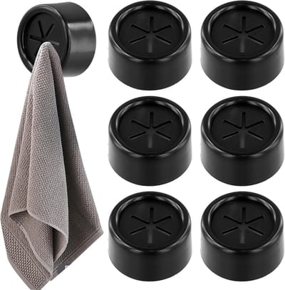 5 Stuks Handdoek Racks, Zelfklevende Klemmen, Handdoekhouders zonder Boren voor Keuken en Badkamer, Ronde Handdoekhaken en Klemmen voor Thuisgebruik